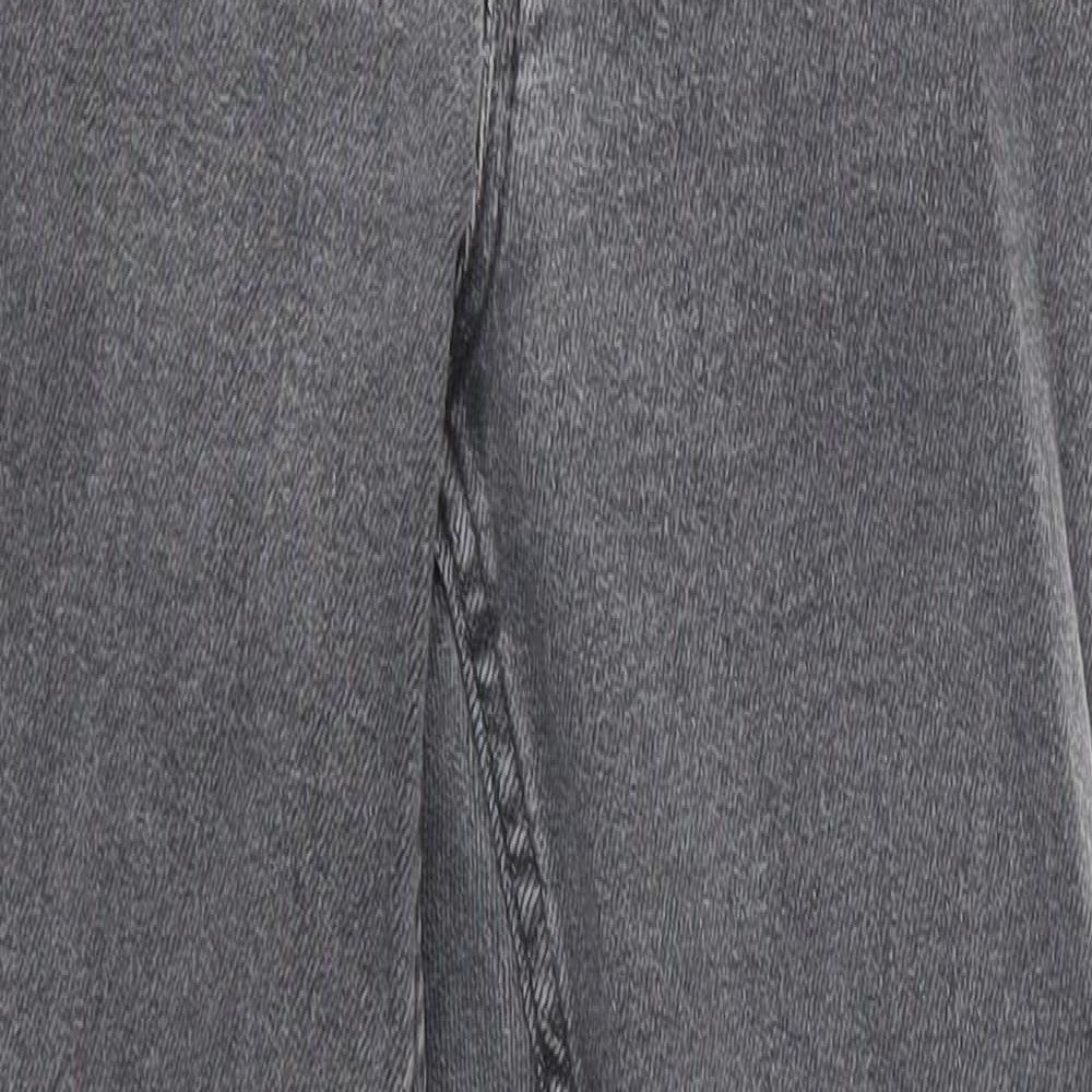newlook Womens Grey Houndstooth Denim Skinny Jeans Size 12