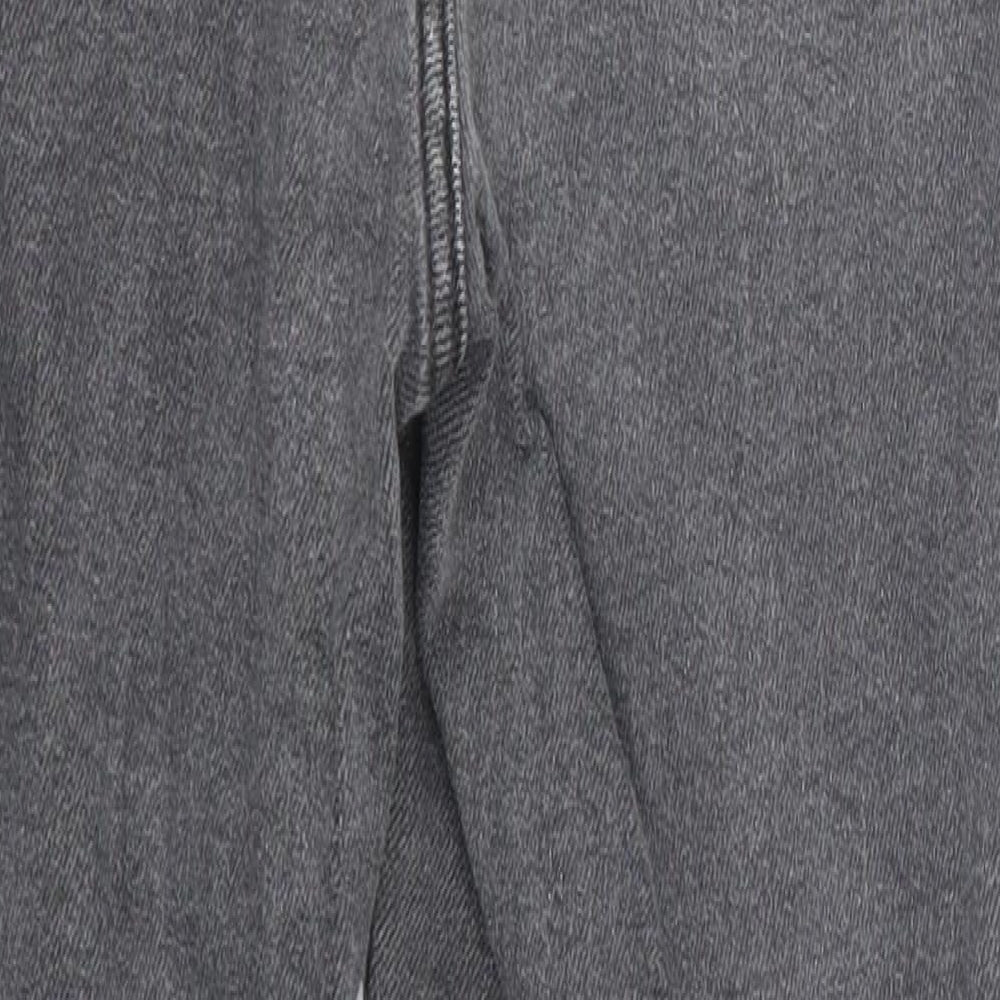newlook Womens Grey Houndstooth Denim Skinny Jeans Size 12