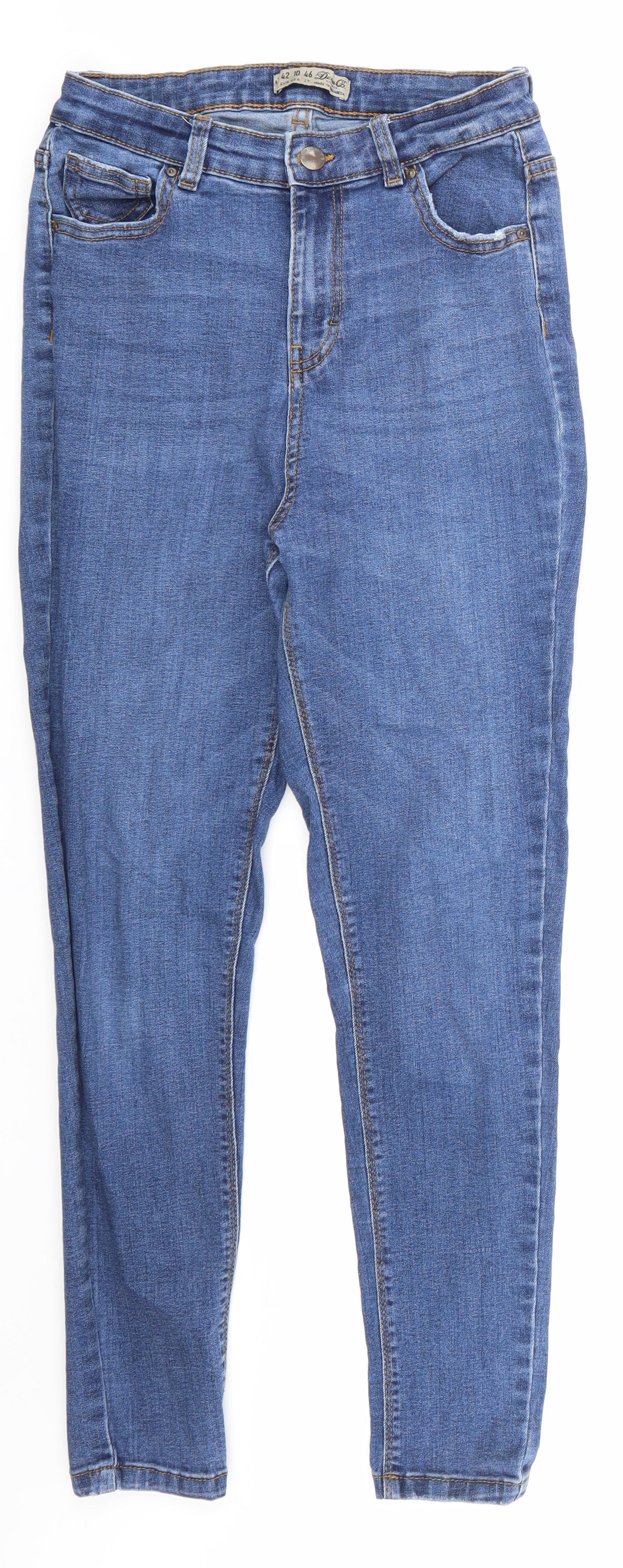 Primark Womens Blue  Denim Skinny Jeans Size 14