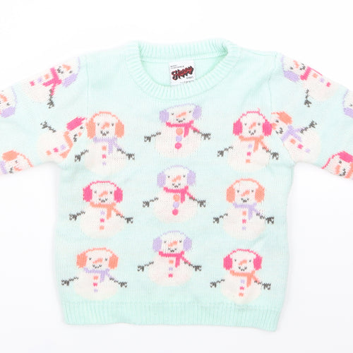 George  Blue   Pullover Jumper Size 18-24 Months  - CHRISMTAS