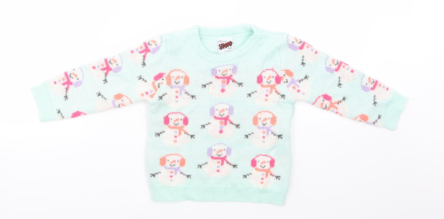George  Blue   Pullover Jumper Size 18-24 Months  - CHRISMTAS