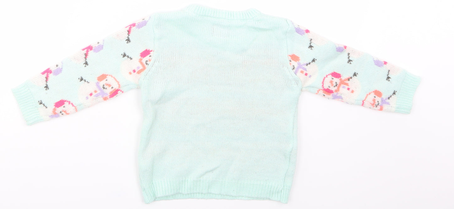 George  Blue   Pullover Jumper Size 18-24 Months  - CHRISMTAS