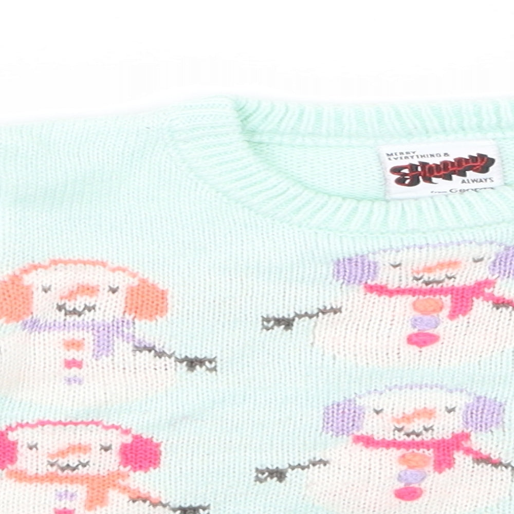 George  Blue   Pullover Jumper Size 18-24 Months  - CHRISMTAS