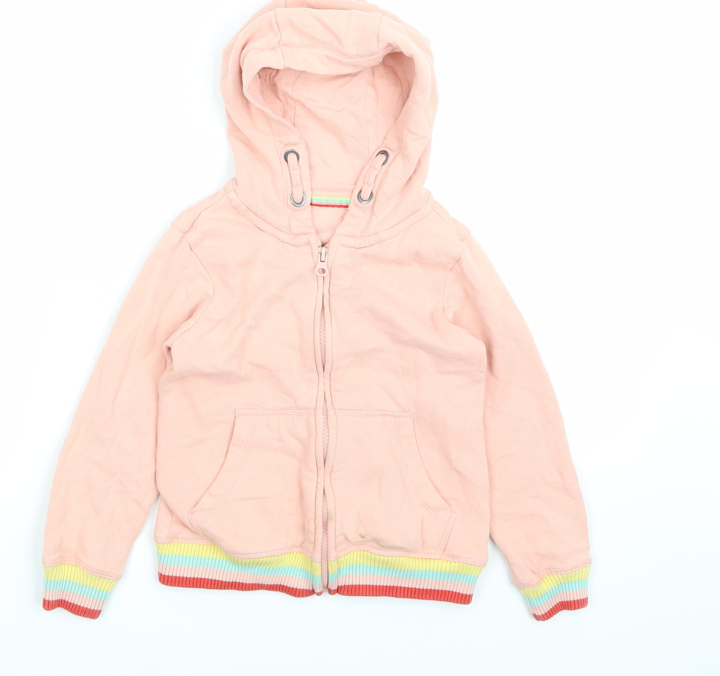 Nutmeg Girls Pink   Full Zip Hoodie Size 5-6 Years