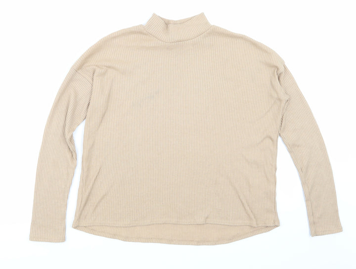 H&M Womens Beige   Basic T-Shirt Size XS