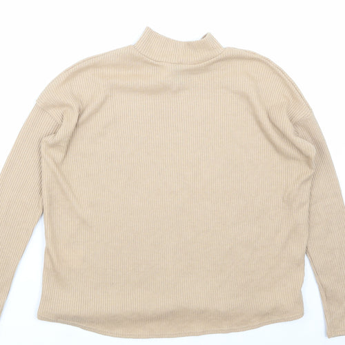 H&M Womens Beige   Basic T-Shirt Size XS