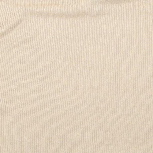 H&M Womens Beige   Basic T-Shirt Size XS