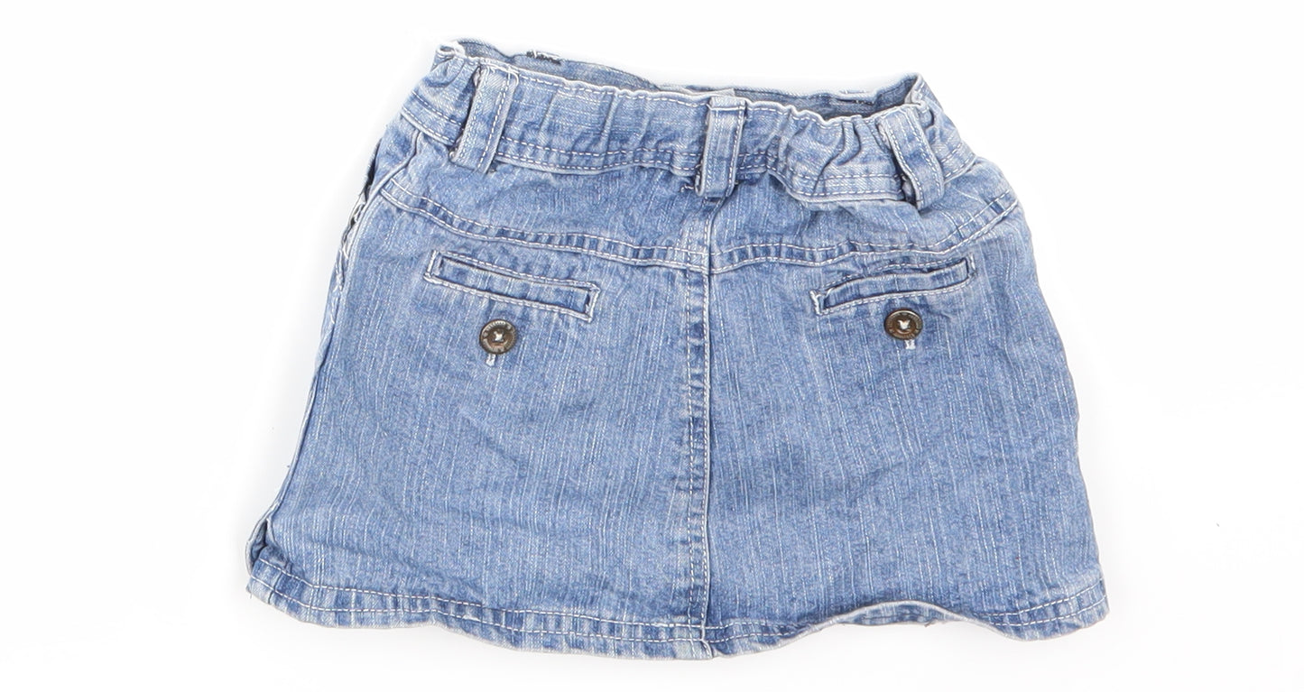 Primark Girls Blue   Mini Skirt Size 3 Years
