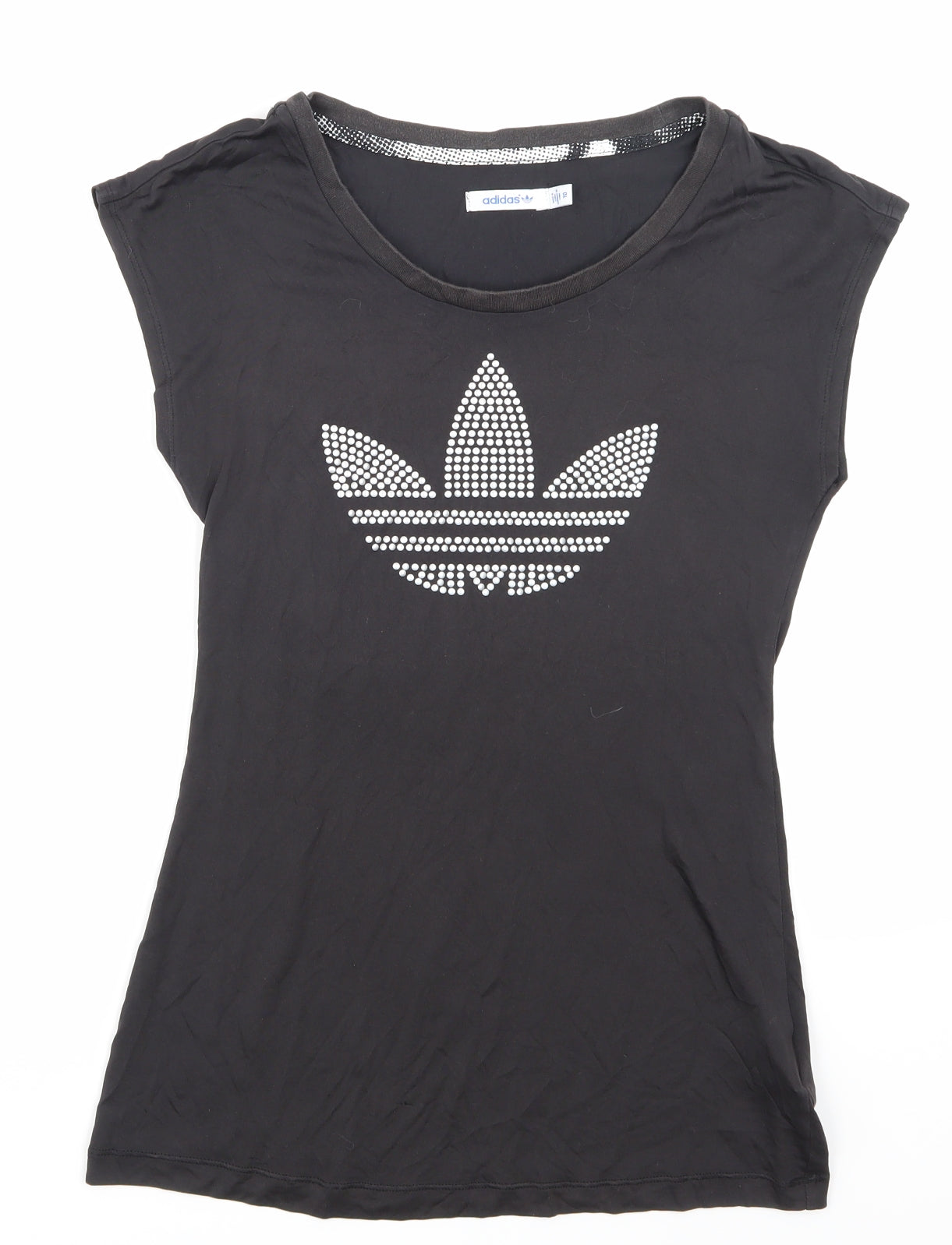 adidas Womens Black   Basic T-Shirt Size 10