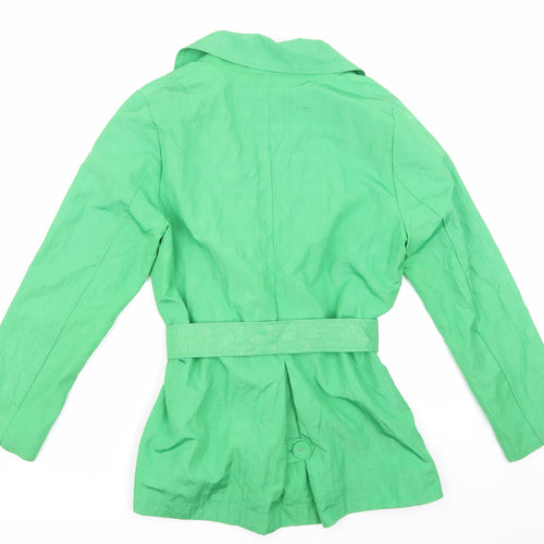 Per Una Womens Green   Trench Coat Coat Size 12