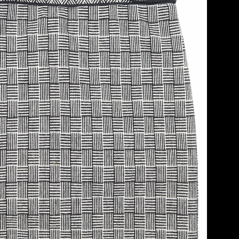 Per Una Womens Black Check  Straight & Pencil Skirt Size 12