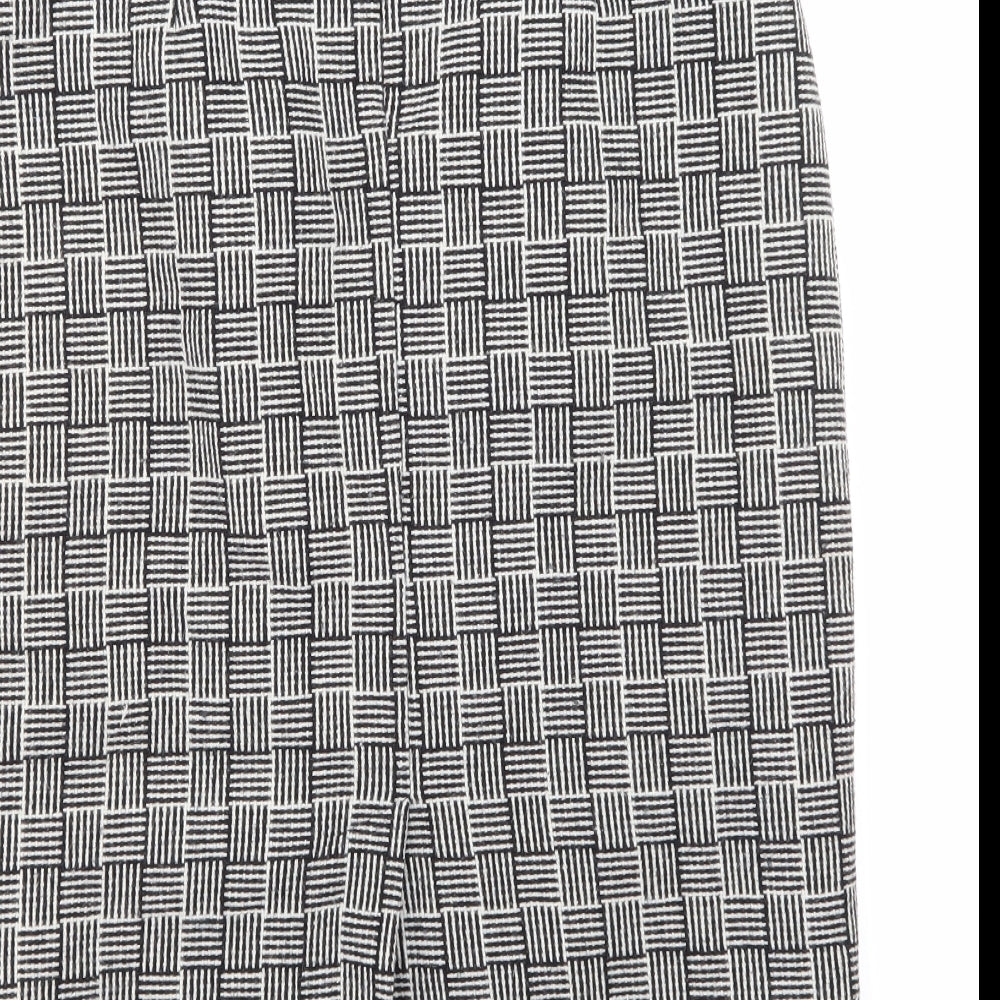 Per Una Womens Black Check  Straight & Pencil Skirt Size 12