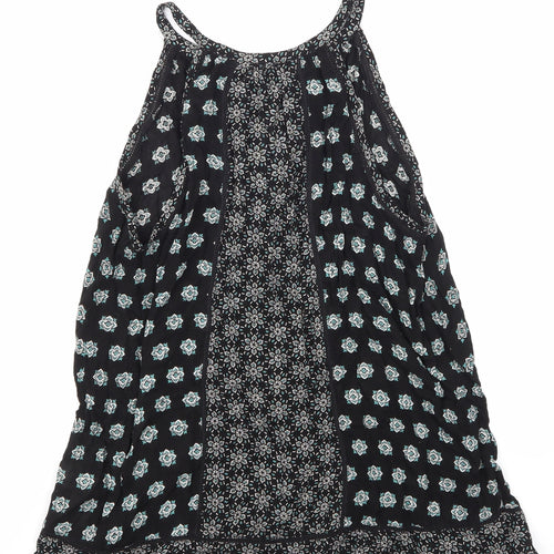 NEWLOOK Womens Black Argyle/Diamond  Basic T-Shirt Size 8