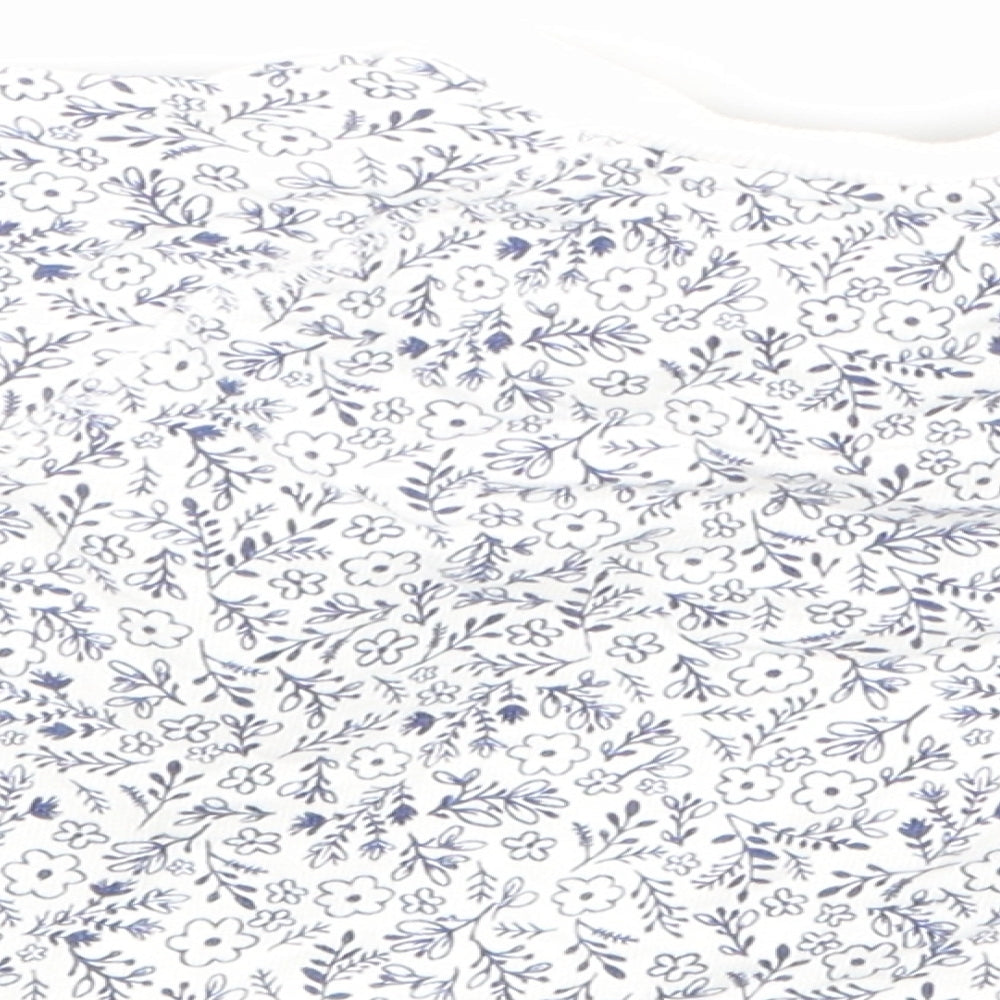 NEXT  White Floral  Pullover Jumper Size 9-12 Months