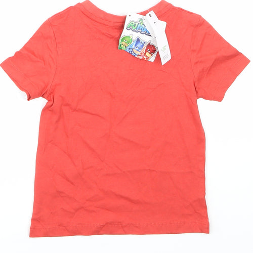 George Girls Red   Basic T-Shirt Size 3-4 Years