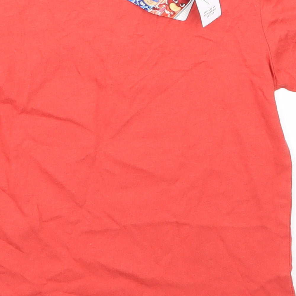 George Girls Red   Basic T-Shirt Size 3-4 Years