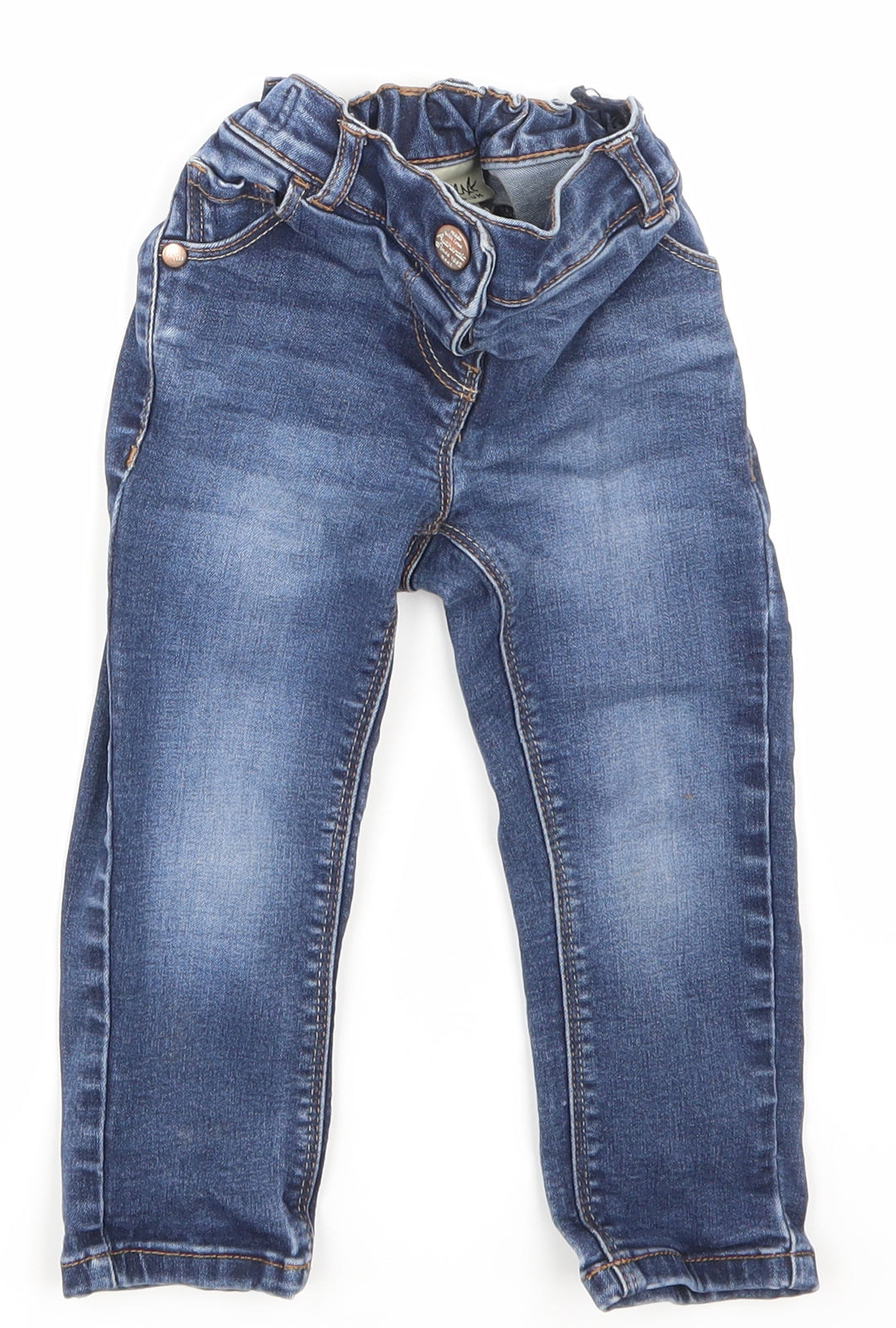 NEXT Girls Blue  Denim Cargo Jeans Size 18-24 Months