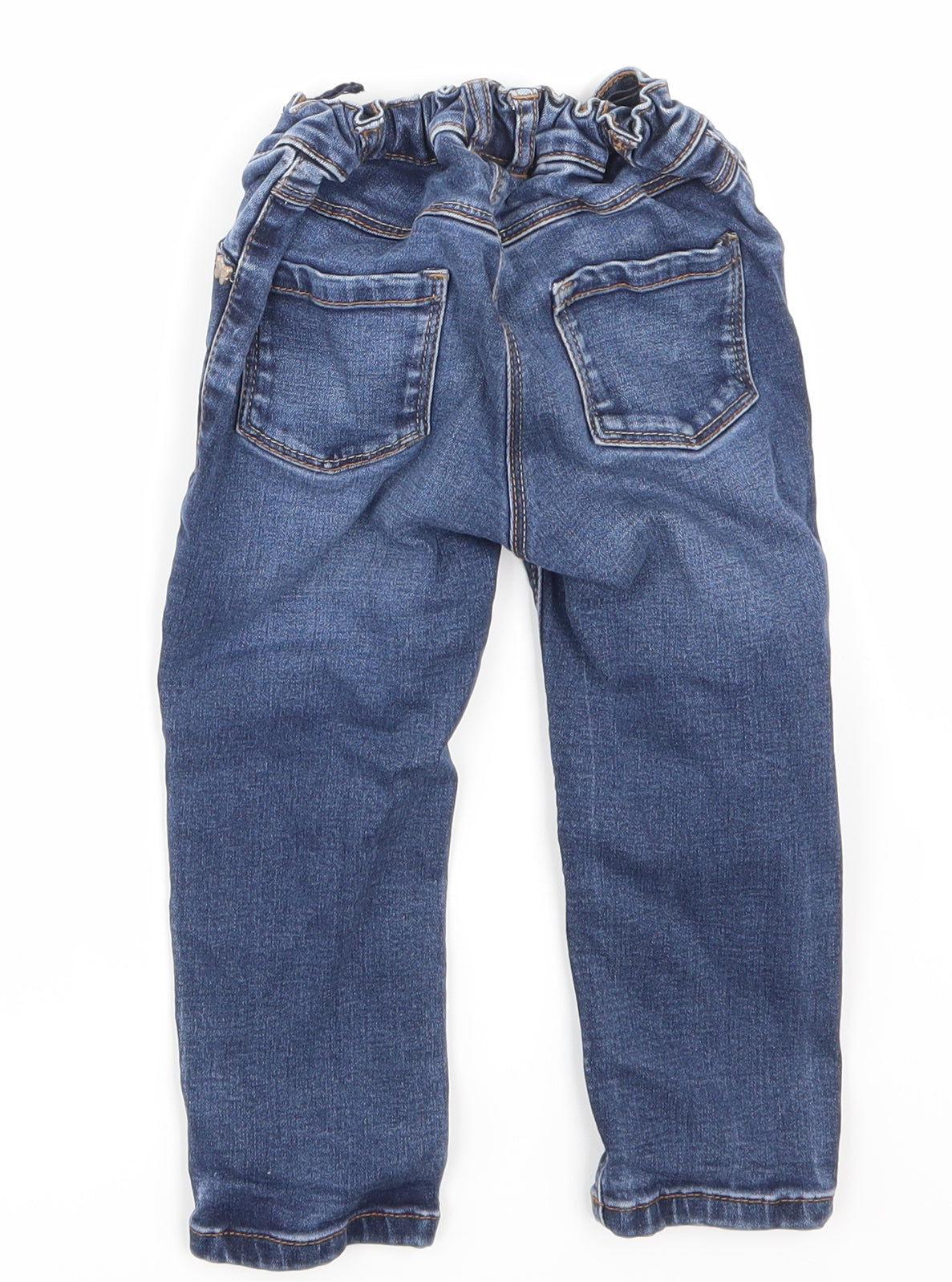 NEXT Girls Blue  Denim Cargo Jeans Size 18-24 Months