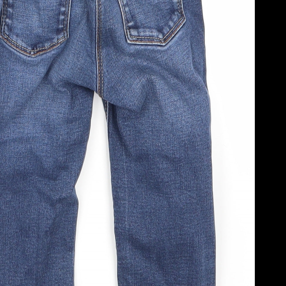 NEXT Girls Blue  Denim Cargo Jeans Size 18-24 Months