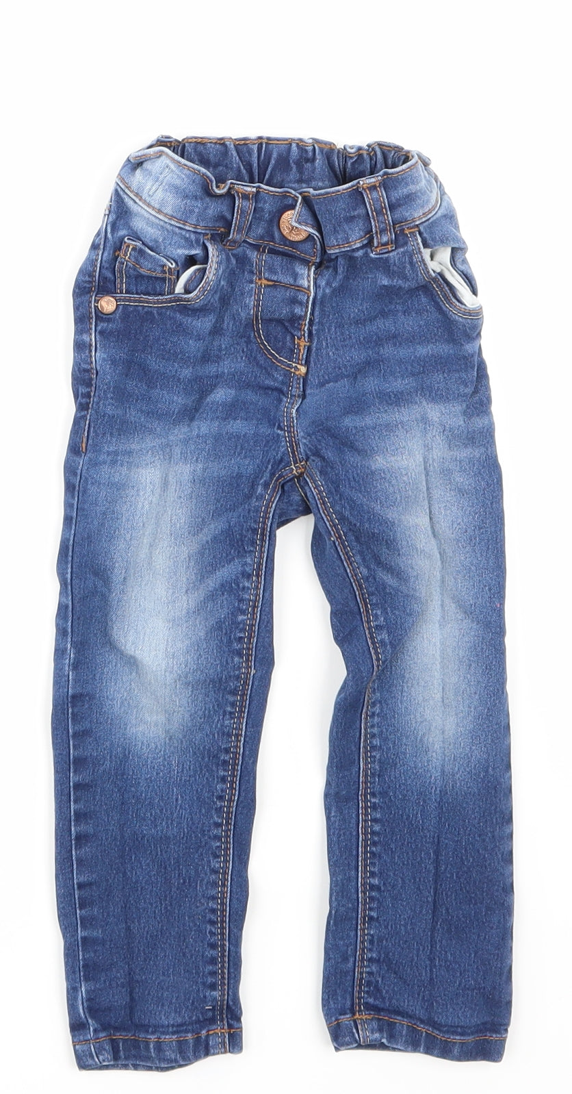 NEXT Girls Blue  Denim Jogger Jeans Size 18-24 Months