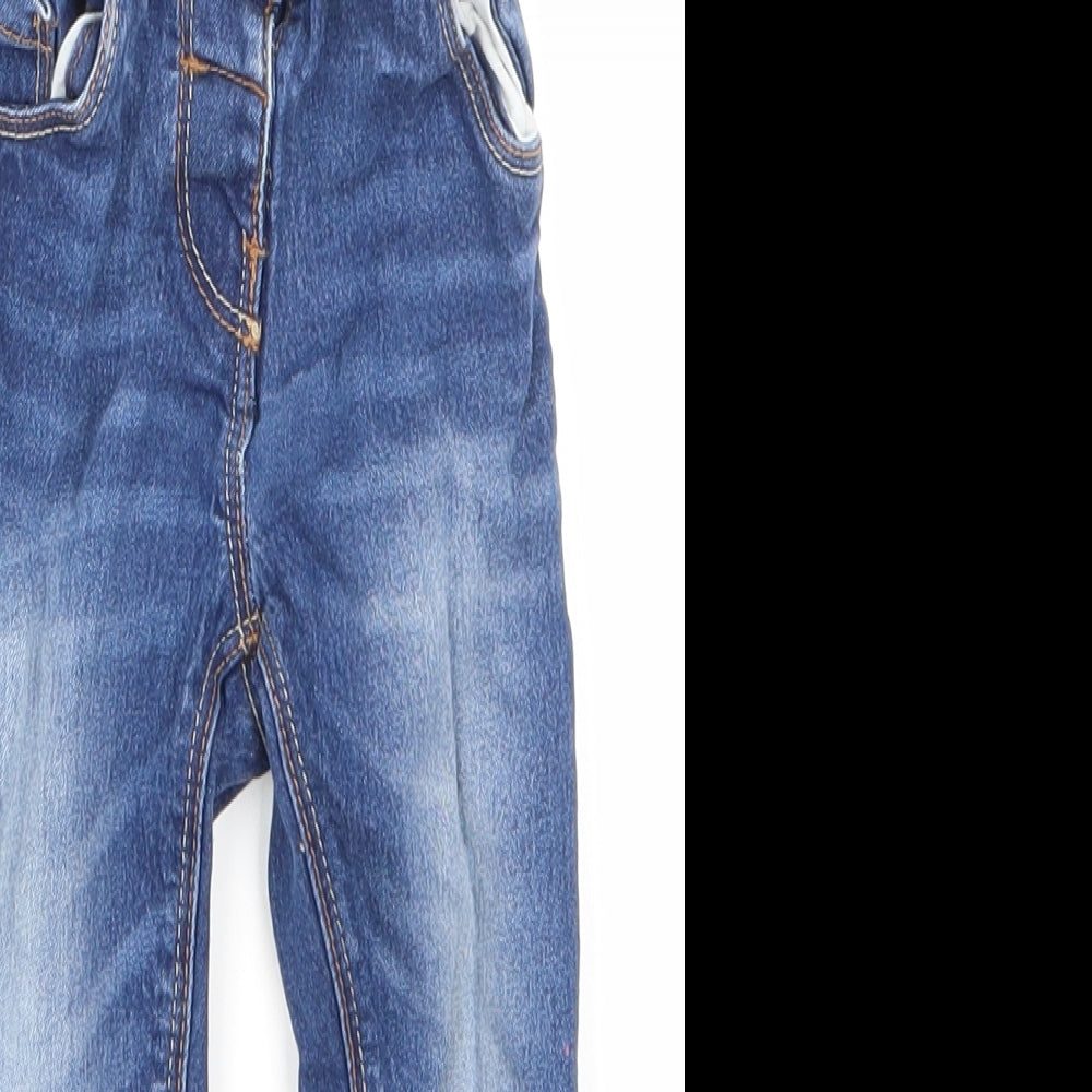 NEXT Girls Blue  Denim Jogger Jeans Size 18-24 Months