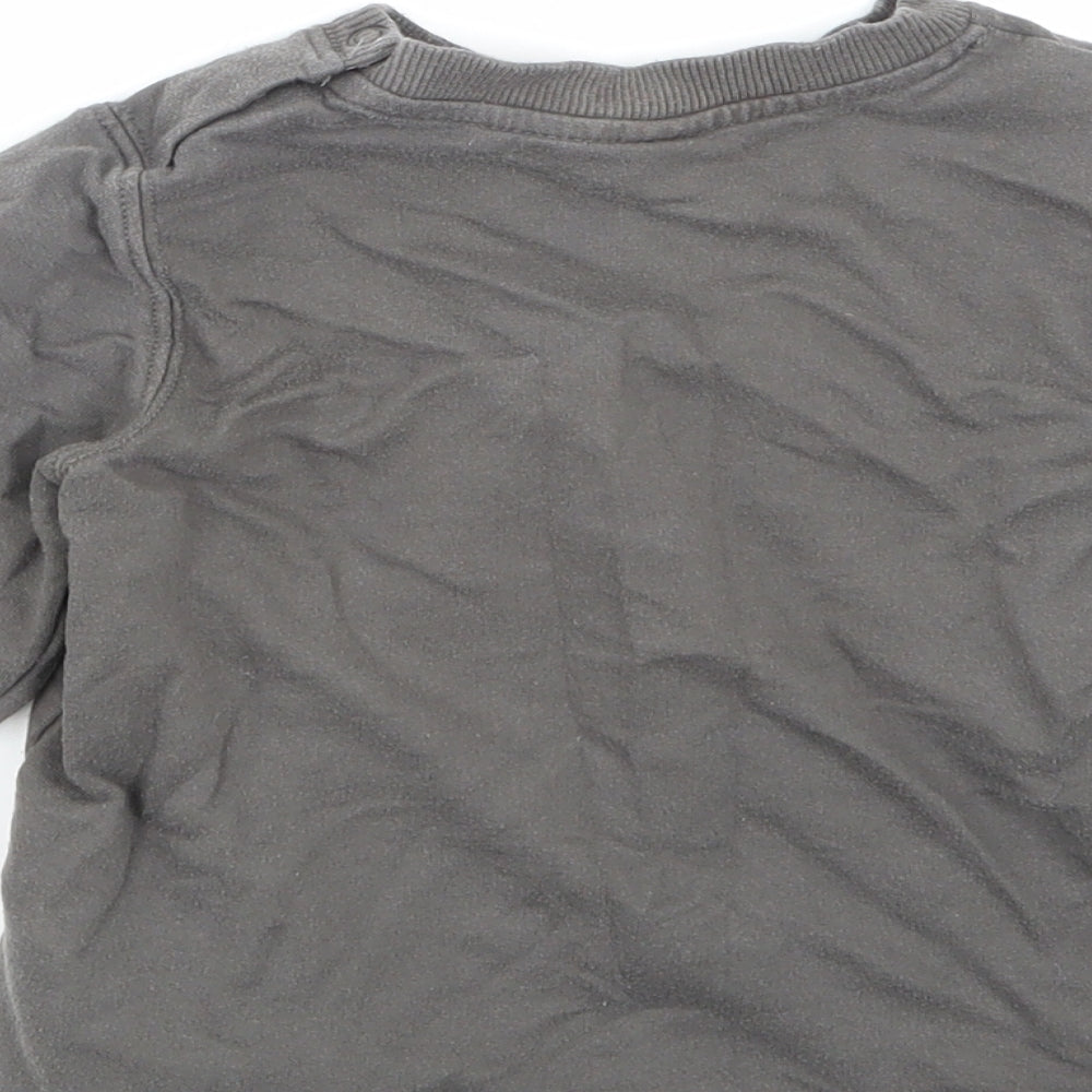 H&M Girls Grey   Pullover Sweatshirt Size 2-3 Years