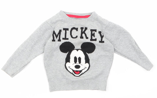 Front view of Marks & Spencer Grey jumper, size 12-18, Months