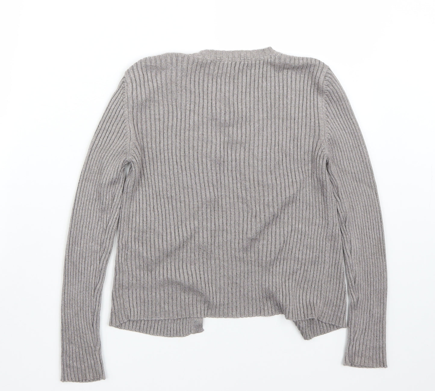 NEXT Girls Grey   Cardigan Jumper Size 9 Years