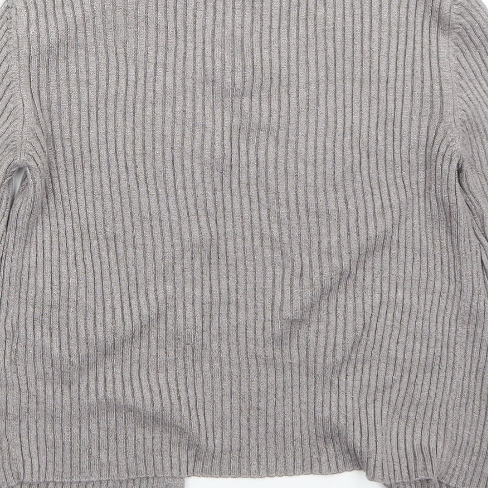 NEXT Girls Grey   Cardigan Jumper Size 9 Years
