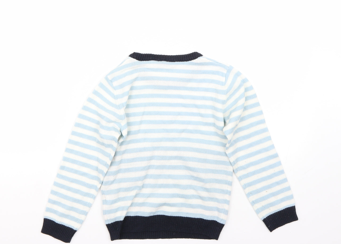 Lupilu Boys Blue Striped  Pullover Jumper Size 5-6 Years