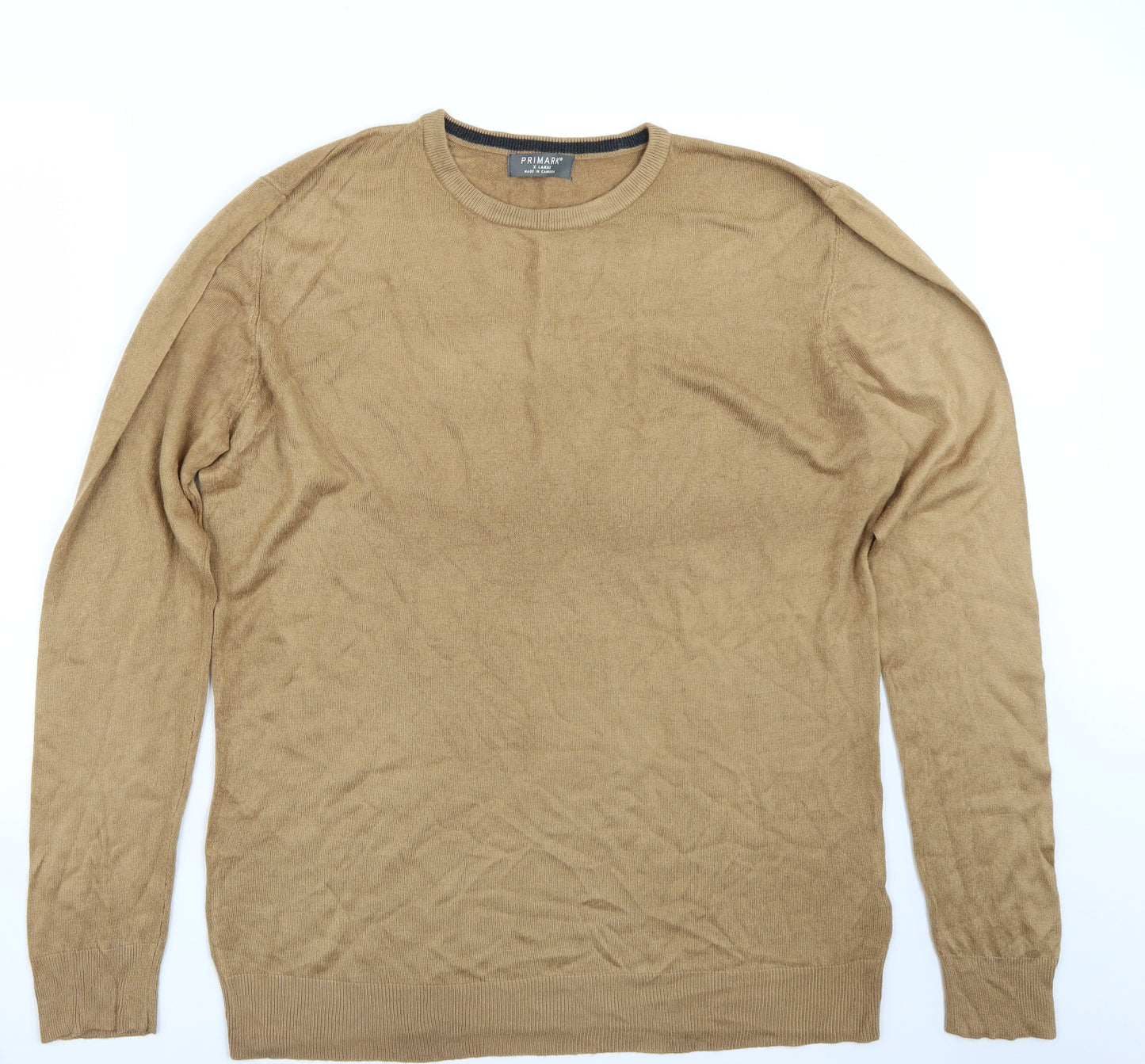 Primark Mens Brown   Pullover Jumper Size XL