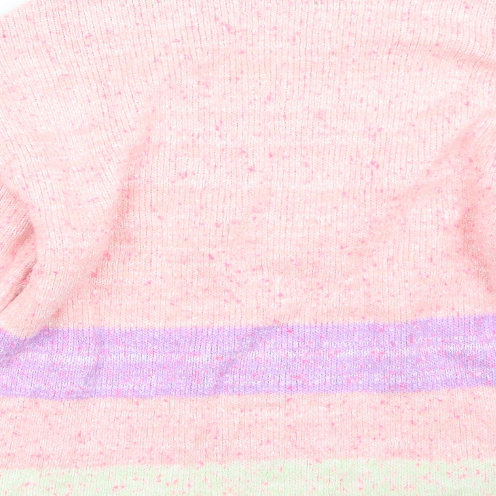 Nutmeg Girls Pink   Pullover Jumper Size 10 Years