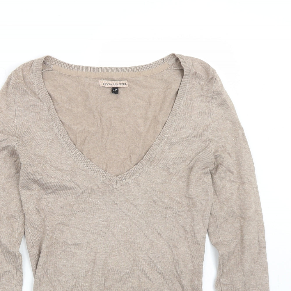 Bershka Womens Brown   Pullover Jumper Size M