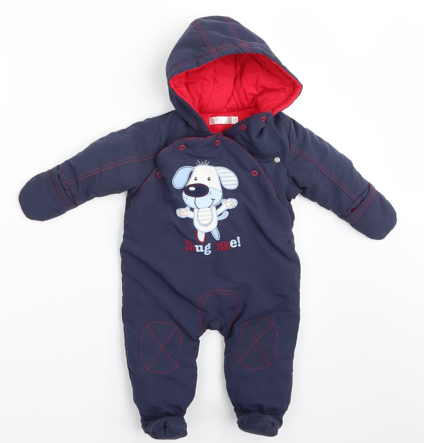 M&Co Boys Blue   Babygrow One-Piece Size 3-6 Months
