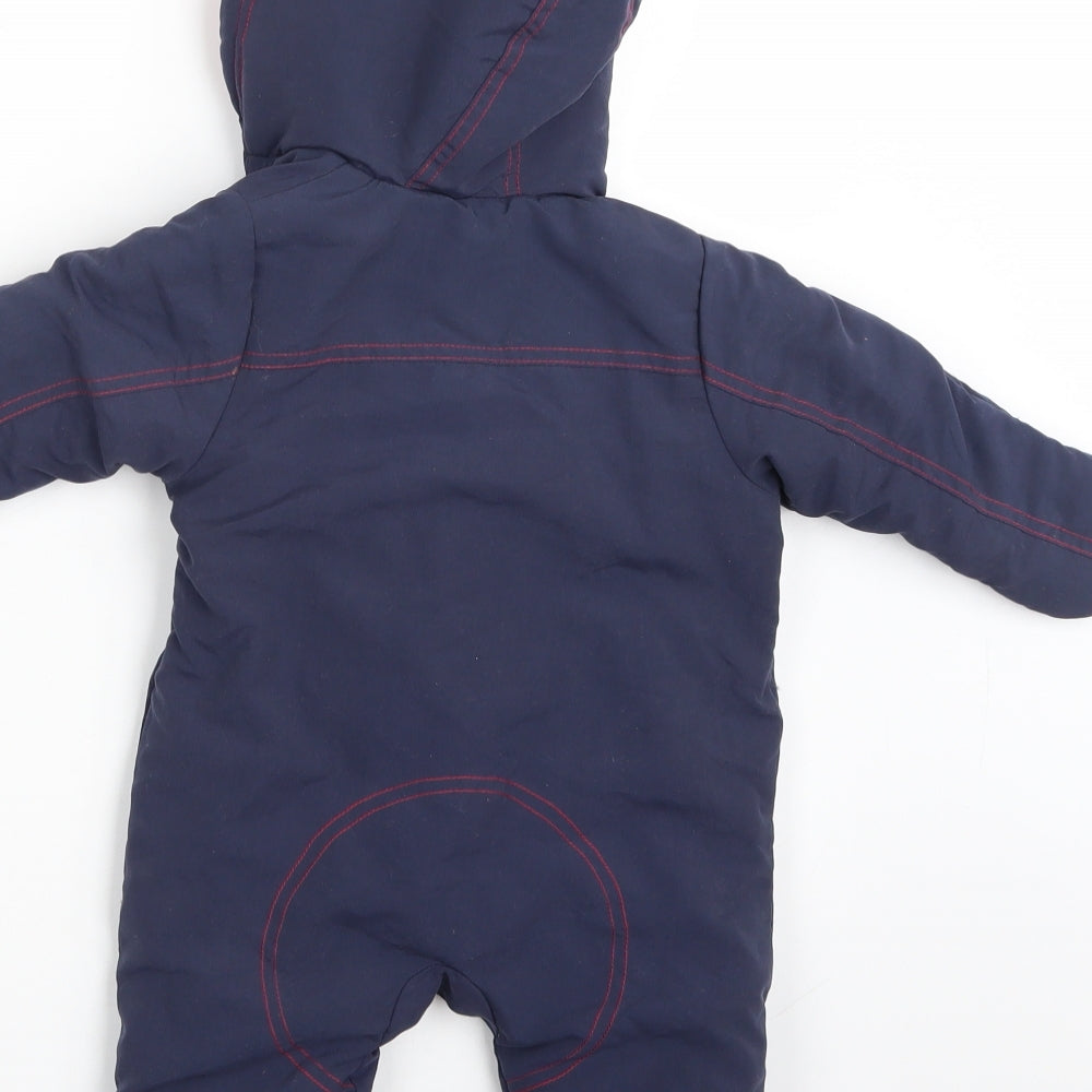 M&Co Boys Blue   Babygrow One-Piece Size 3-6 Months