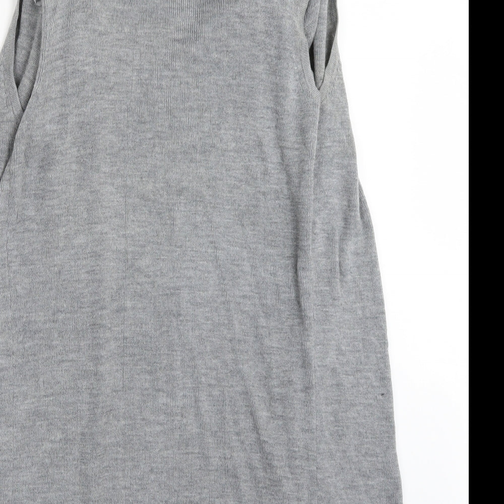 Maison Cinqcent Womens Grey   Cardigan Jumper Size M