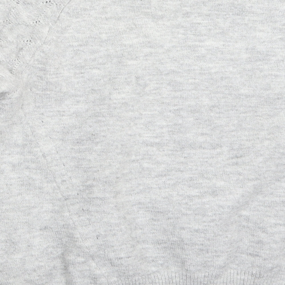 Oasis Womens Grey   Pullover Jumper Size L