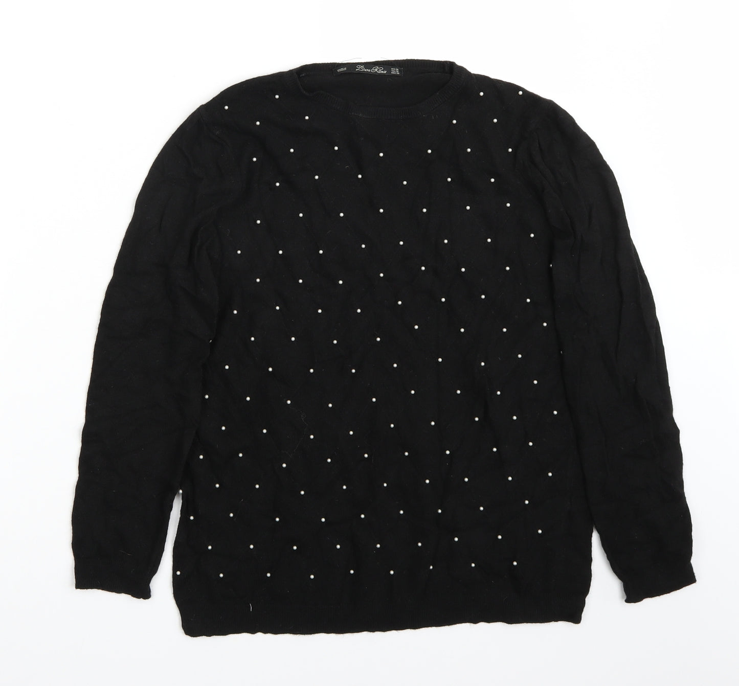 Zara Womens Black   Pullover Jumper Size M