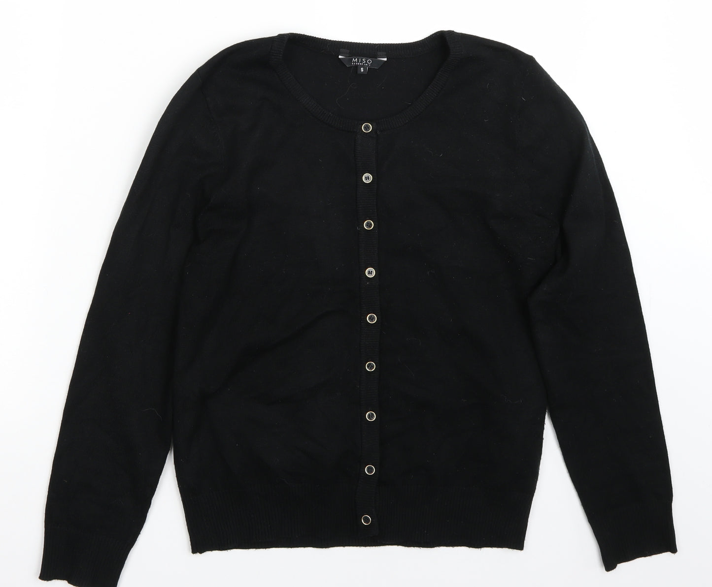 Miso Womens Black   Cardigan Jumper Size S