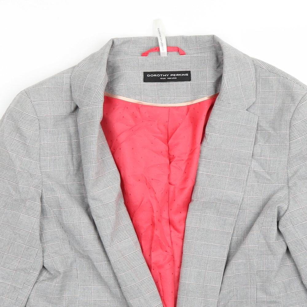 Dorothy Perkins Womens Grey   Jacket Blazer Size 12