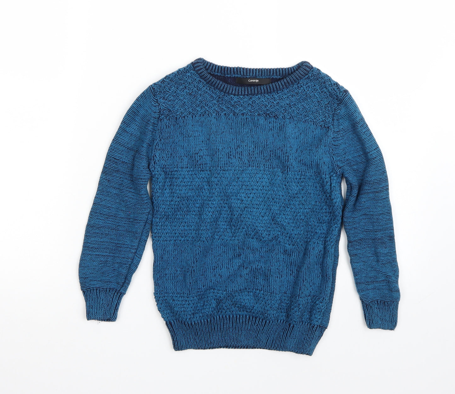 George Boys Blue   Pullover Jumper Size 6-7 Years