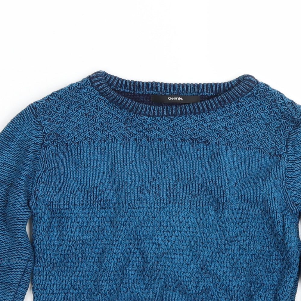George Boys Blue   Pullover Jumper Size 6-7 Years