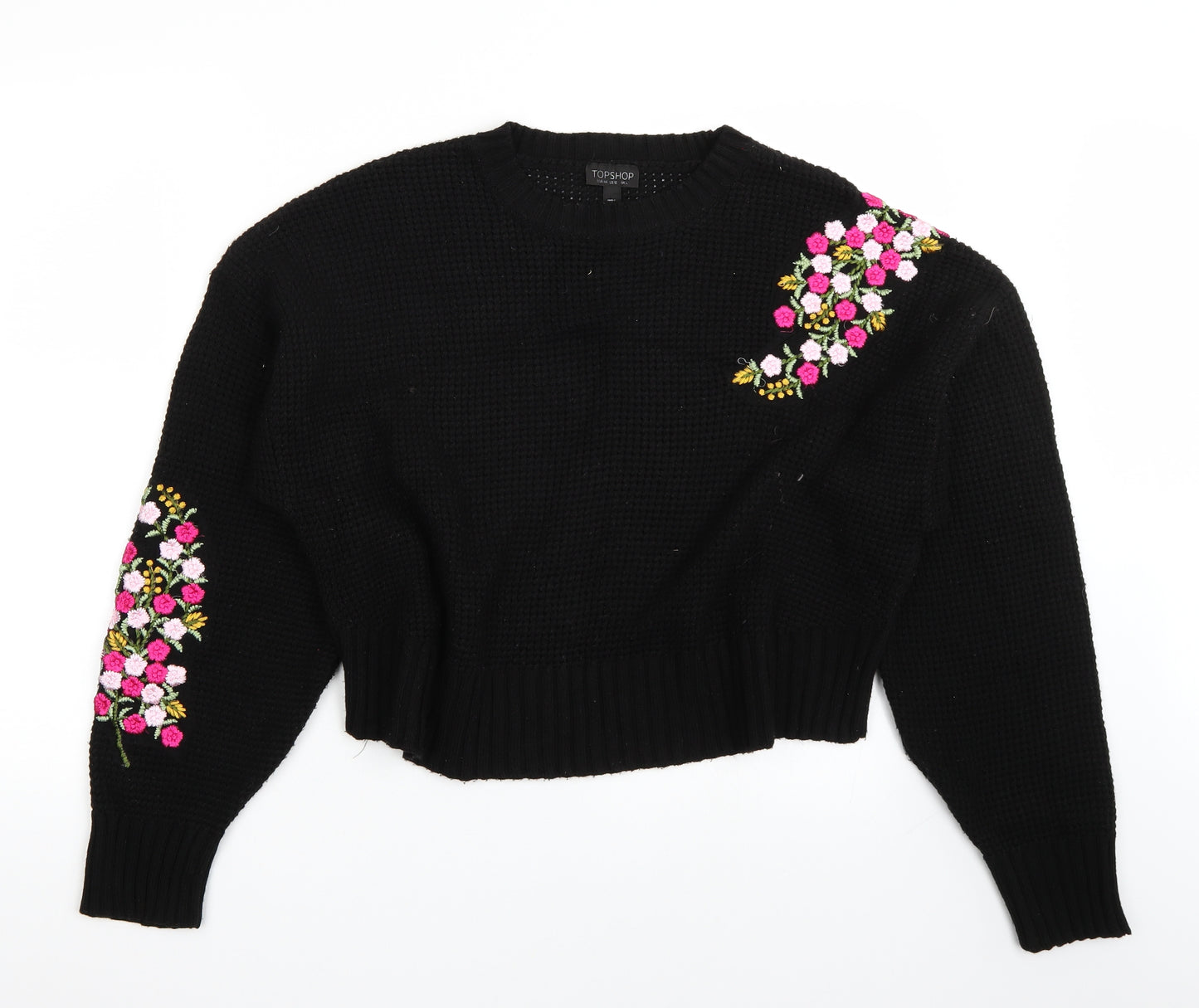 Topshop Womens Black   Pullover Jumper Size L