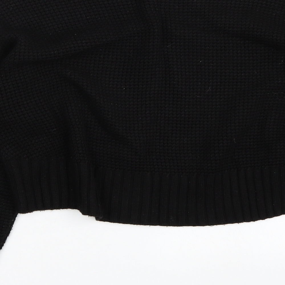 Topshop Womens Black   Pullover Jumper Size L