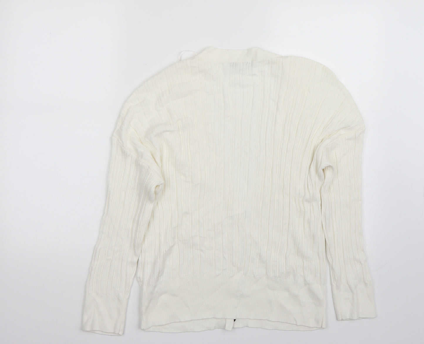 NEXT Womens White   Cardigan Jumper Size L