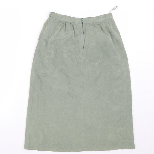 Marks and Spencer Womens Green   A-Line Skirt Size 14