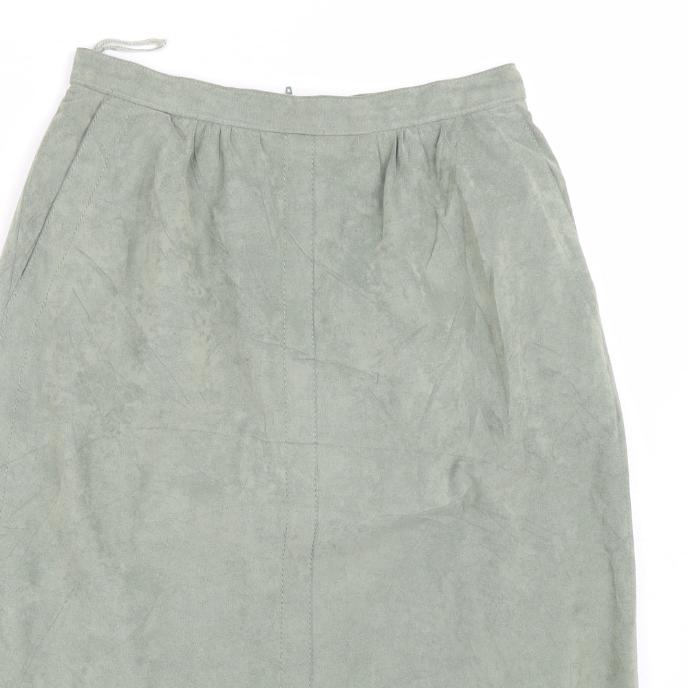 Marks and Spencer Womens Green   A-Line Skirt Size 14