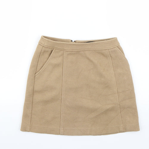 Newlook Womens Brown   A-Line Skirt Size 8