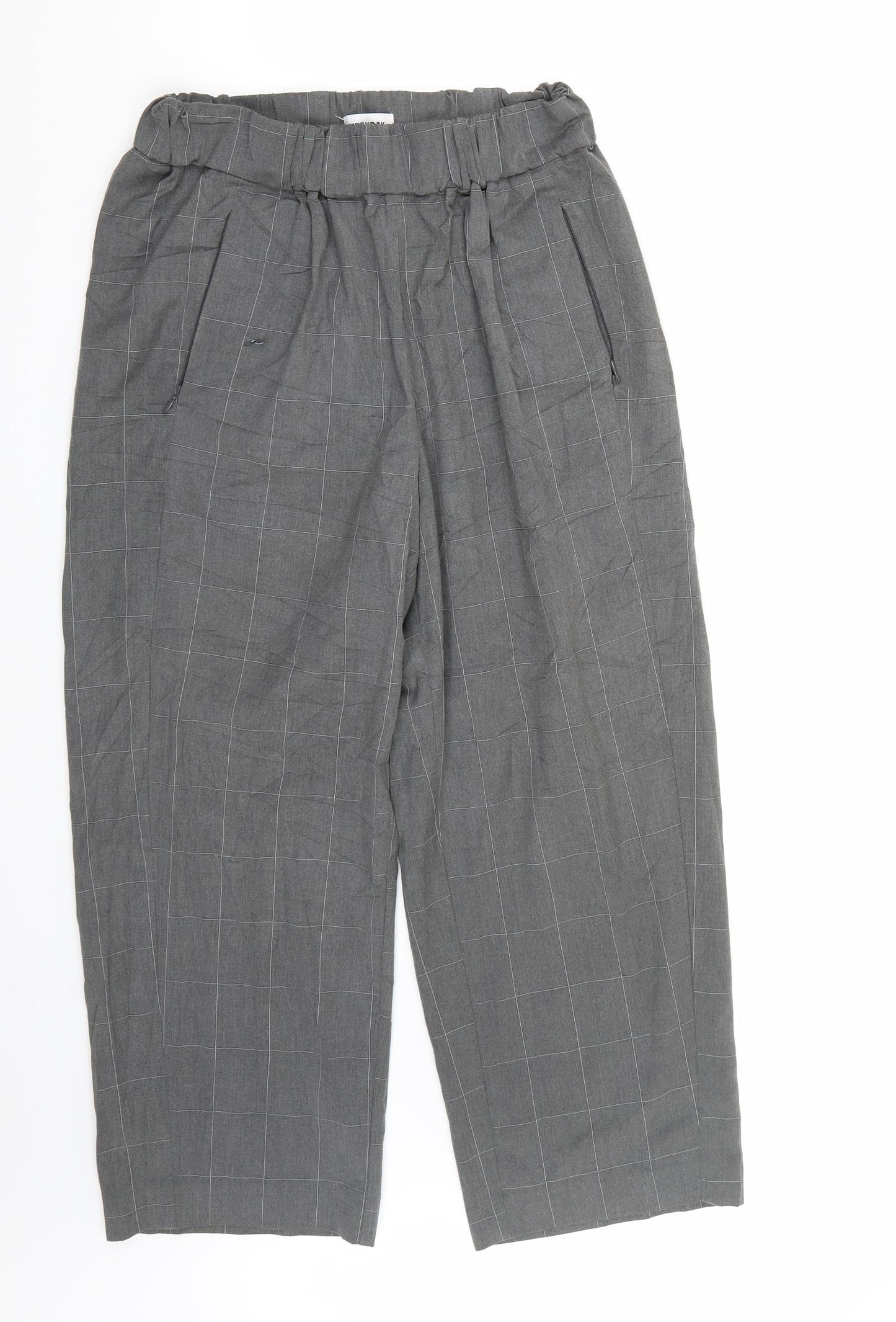 Weekday Womens Grey   Trousers  Size 10 L27 in