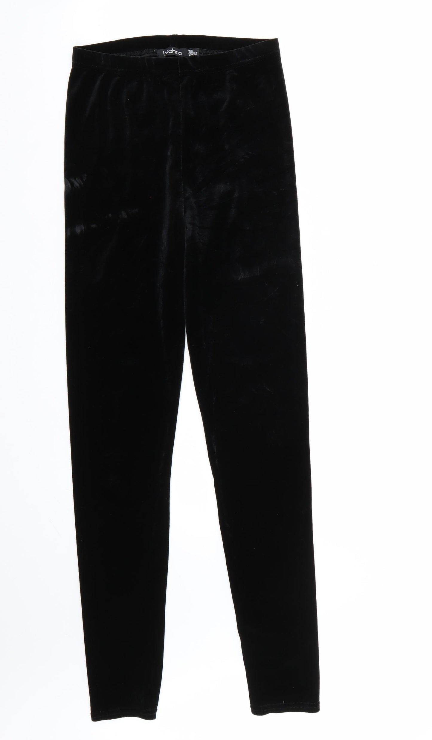 Boohoo Womens Black   Carrot Leggings Size 6 L32 in